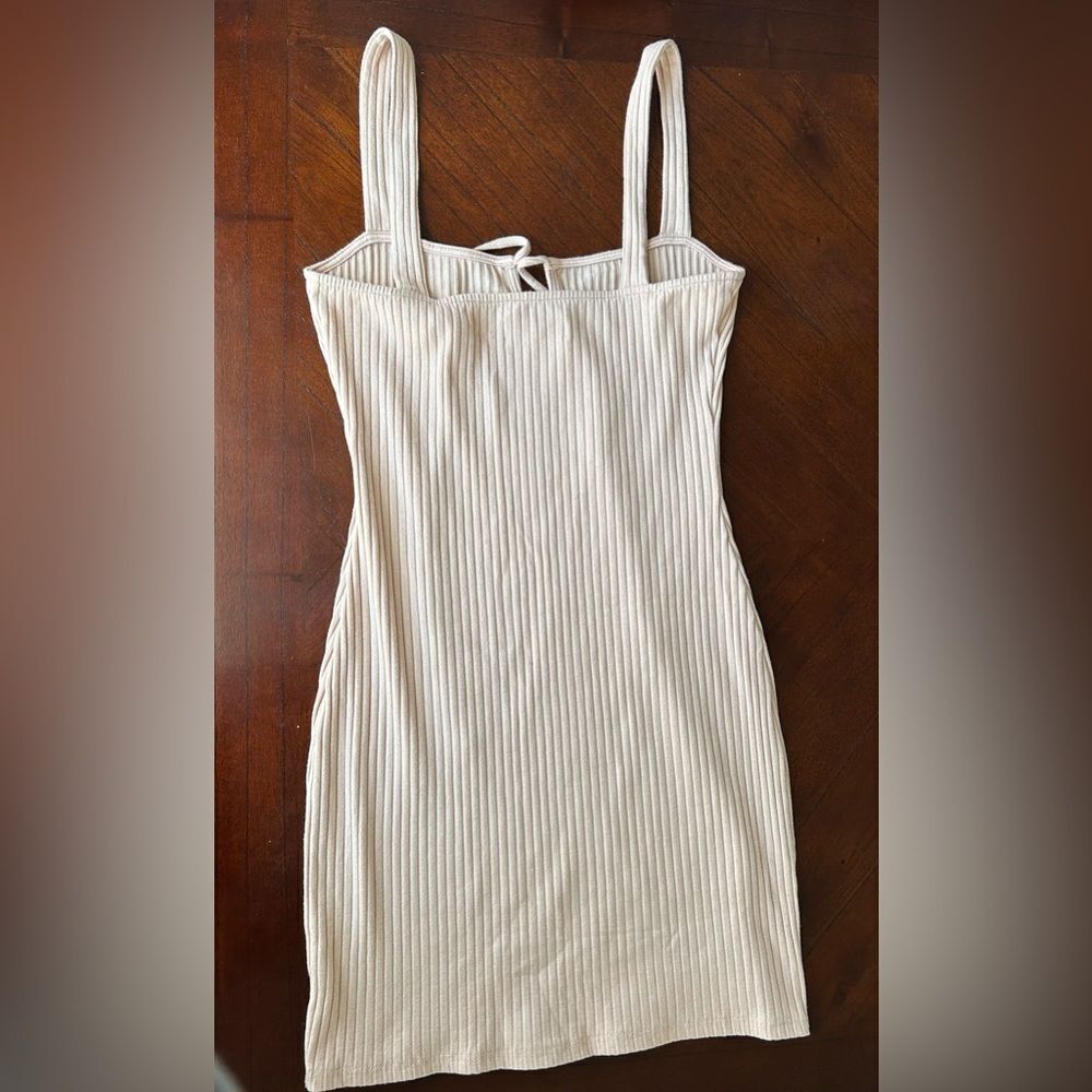 PRIVACY PLEASE ream Ribbed Sleeveless Dress SIZE S - Picture 4 of 4